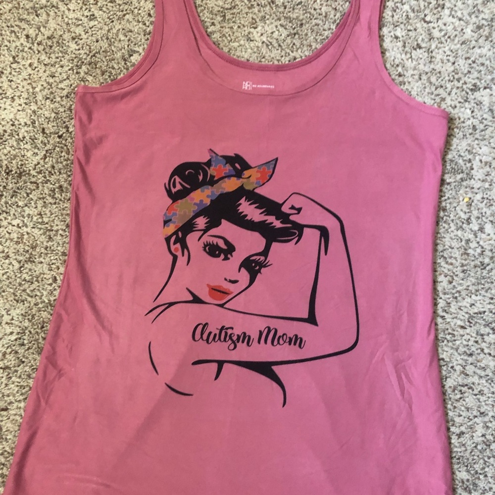 NWOT Autism mom tank. No boundaries sz. XL (15-17)